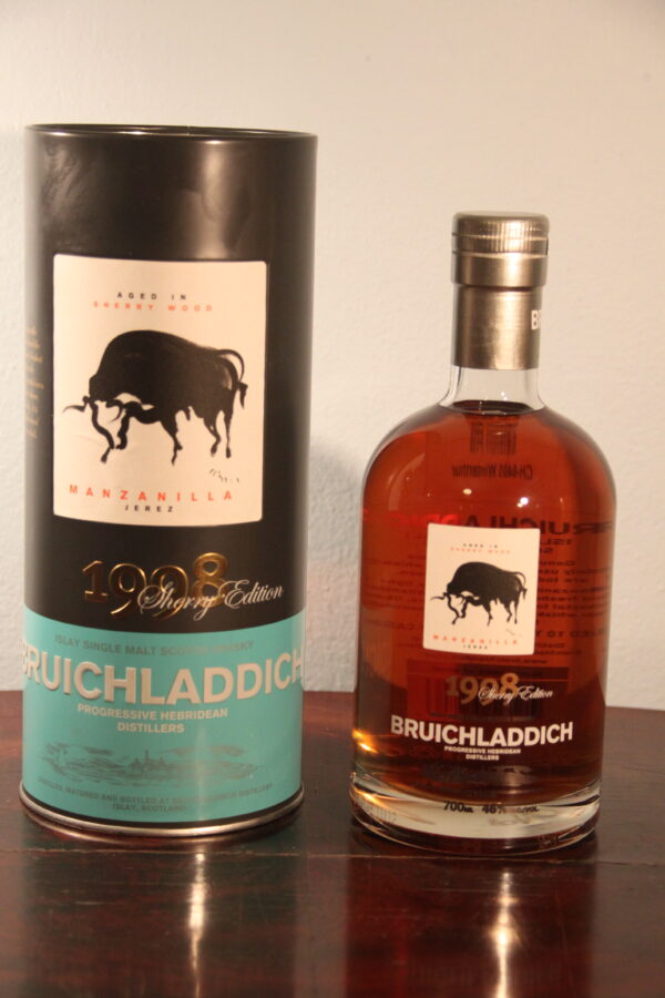 Bruichladdich 10 Years Old «Sherry Edition Manzanilla» 1998/2008, 70 cl, 46 % Vol. (Whisky), Schottland, Isle of Islay, 