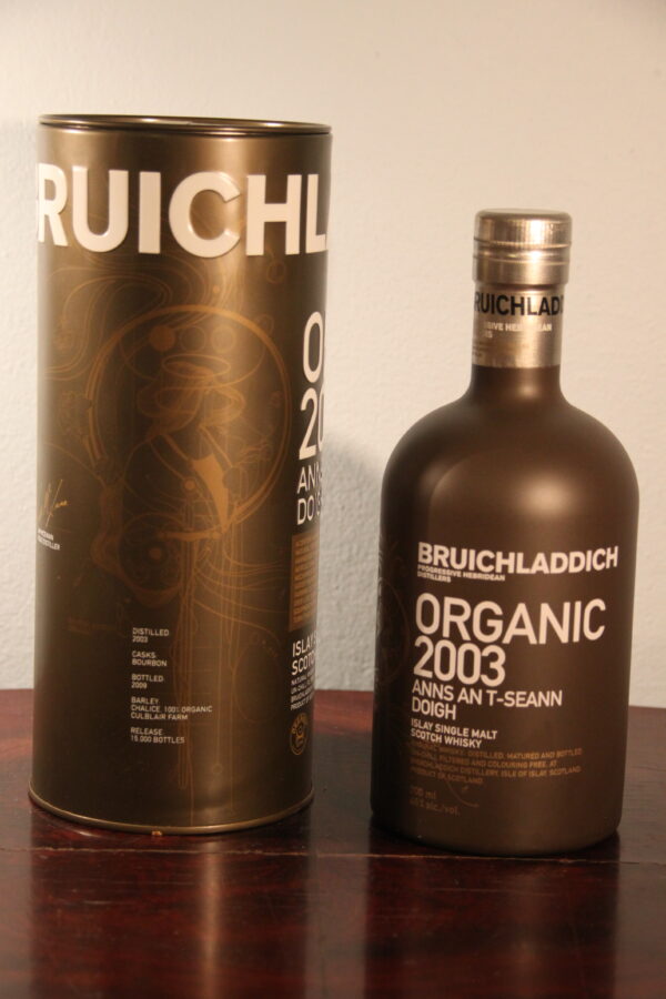 Bruichladdich Organic 2003 «ANNS AN T-SEANN DOIGH», 70 cl, 46 % Vol. (Whisky), Schottland, Isle of Islay, 