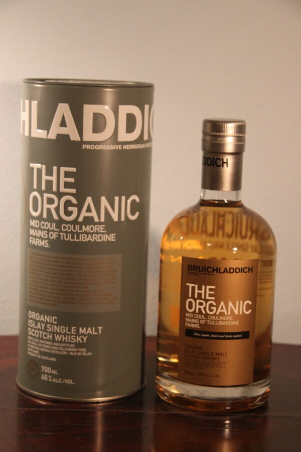 Bruichladdich THE ORGANIC MID Coul Coulmore Mains of Tullibardine Farms, 70 cl (Whisky), Schottland, Isle of Islay, dition 2.10