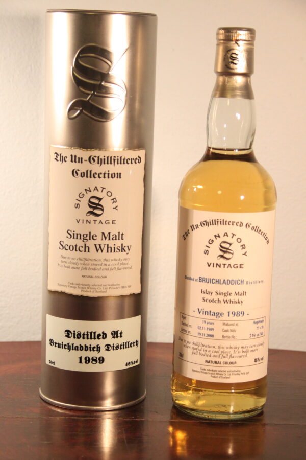 Signatory Vintage, Bruichladdich 19 Years Old «The Un-Chillfiltered Collection» 1989, 70 cl, 46 % vol (Whisky)