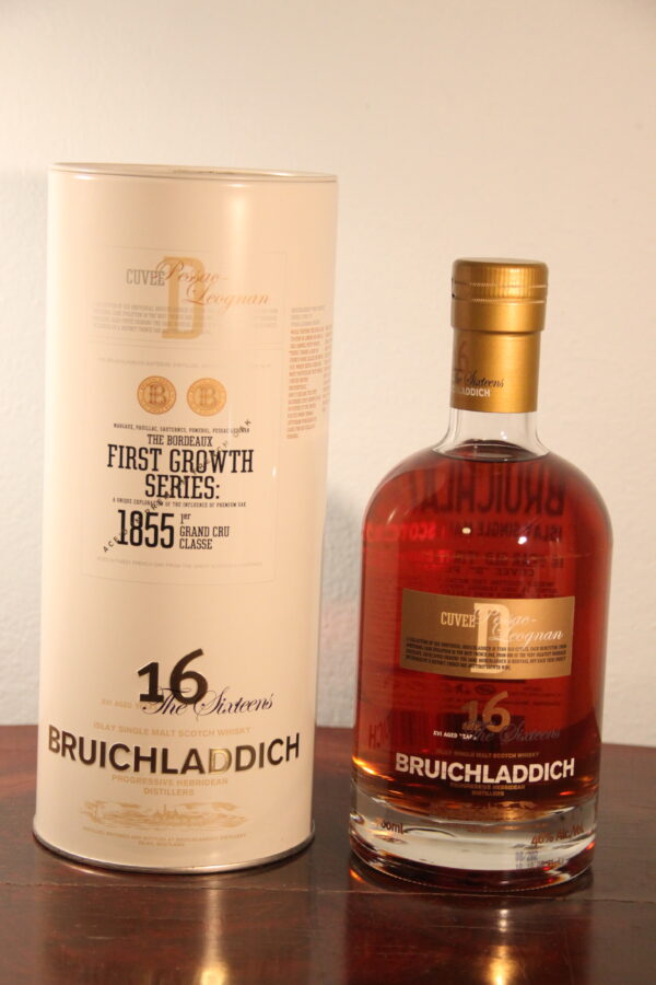 Bruichladdich 16 Years Old The Sixteens Cuve D Pessac-Lognan 1996/2008, 70 cl, 46 % Vol. (Whisky), Schottland, Isle of Islay, Bruichladdich 16 Years Old The Sixteens Cuve D Pessac-Lognan 1996/2008  Based on the Bruichladdich 