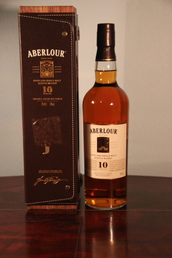 Aberlour 10 Years Old «Highland Single Malt» Etikeltte St. Drostan's Well, 70 cl, 40 % vol (Whisky)