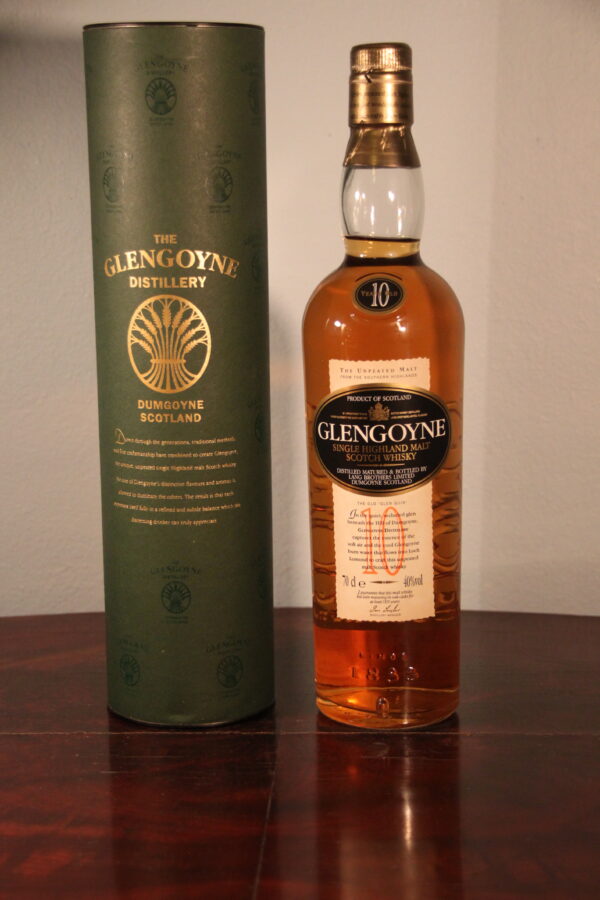 Glengoyne 10 Years Old Red Ten The Unpeated Malt, 70 cl, 40 % Vol. (Whisky), Schottland, Highlands,   Etikette Unterschrieben von 