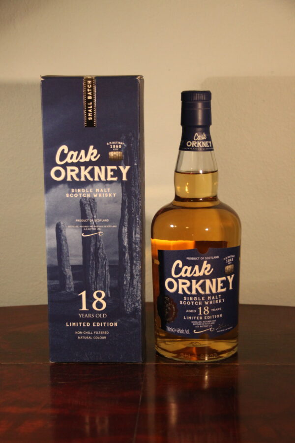 AD Rattray 18 Years Old Cask Orkney Limited Edition, 70 cl, 46 % Vol. (Whisky), Schottland, Orkney, small batch release, limited edition