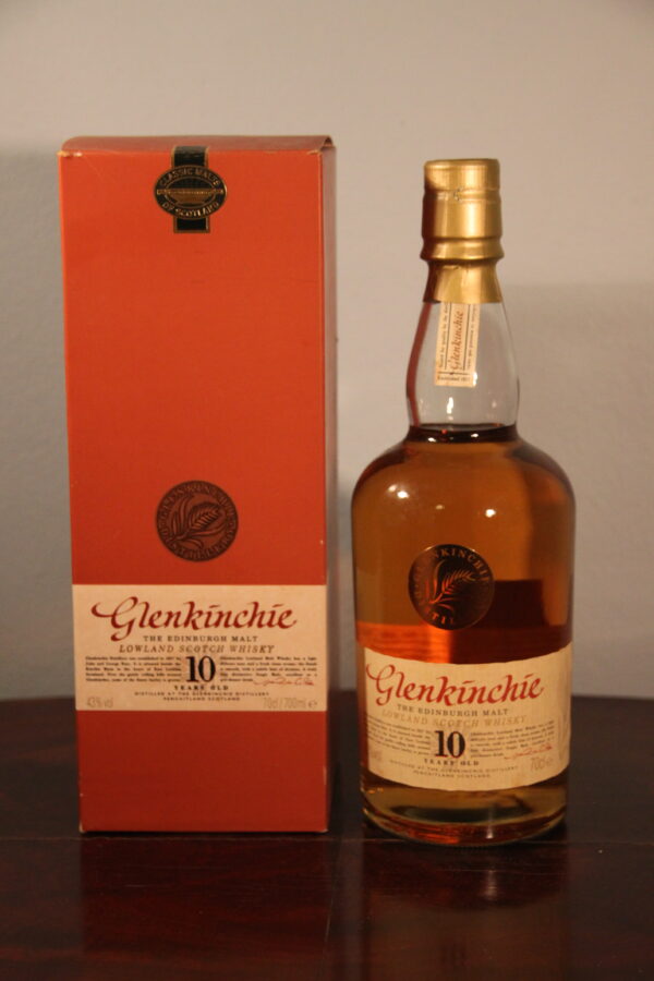 Glenkinchie 10 Years Old The Edinburgh Malt alte Version ca. 1996/2006, 70 cl, 43 % Vol. (Whisky), Schottland, Lowlands, 