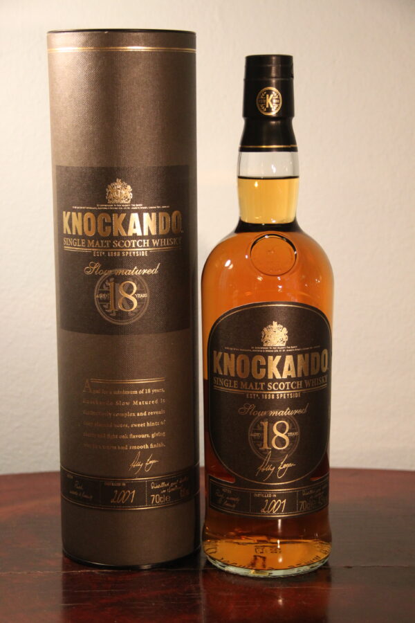 Knockando 18 Years Old Slow Matured 2001/2019, 70 cl, 43 % Vol. (Whisky), Schottland, Speyside, 
