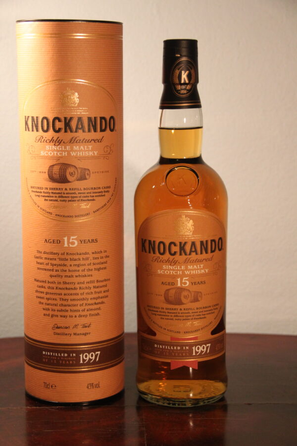 Knockando 15 Years Old Richly Matured 1997/2012, 70 cl, 43 % Vol. (Whisky), Schottland, Speyside, 