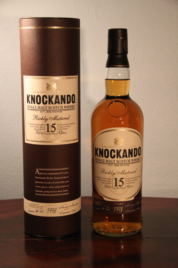 Knockando 15 Years Old Richly Matured 1998/2013, 70 cl, 43 % Vol. (Whisky), Schottland, Speyside, 