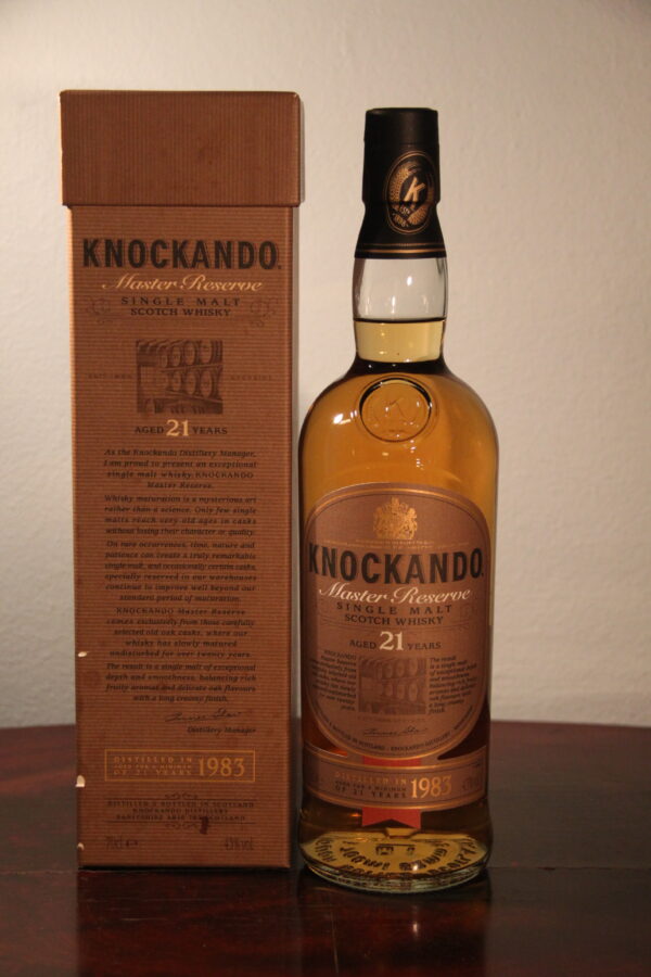 Knockando 21 Years Old Master Reserve 1983/2004, 70 cl, 43 % Vol. (Whisky), Schottland, Speyside, 