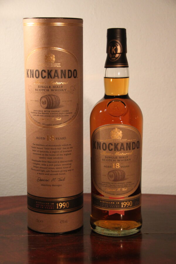 Knockando 18 Years Old Slow Matured 1990/2008, 70 cl, 43 % Vol. (Whisky), Schottland, Speyside, 