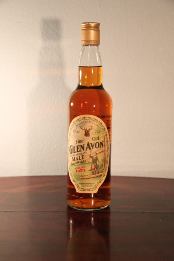 Glen Avon, Gordon & Macphail 1953/1991,, 70 cl, 40 % Vol. (Whisky), Schottland, Speyside, Distill dans une distillerie secrte du Speyside en 1953, ce whisky a t embouteill par Gordon et MacPhail dans le cadre de leur gamme Glen Avon.