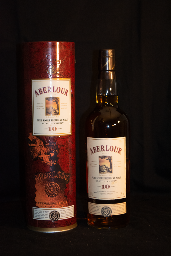 Aberlour 10 Years Old «Highland Single Malt» Etikeltte St. Drostan's Well ca. 1999/2009, 70 cl, 43 % vol (Whisky)
