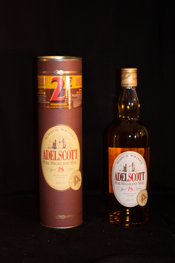 Adelscott 8 ans  Pure Highland Malt , 70 cl, 40 % Vol. (Whisky), Schottland, Highlands, 