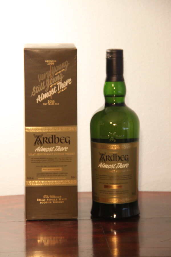 Ardbeg ALMOST THERE 9 Years Old 1998/2007, 70 cl, 54.1 % Vol. (Whisky), Schottland, Isle of Islay, 