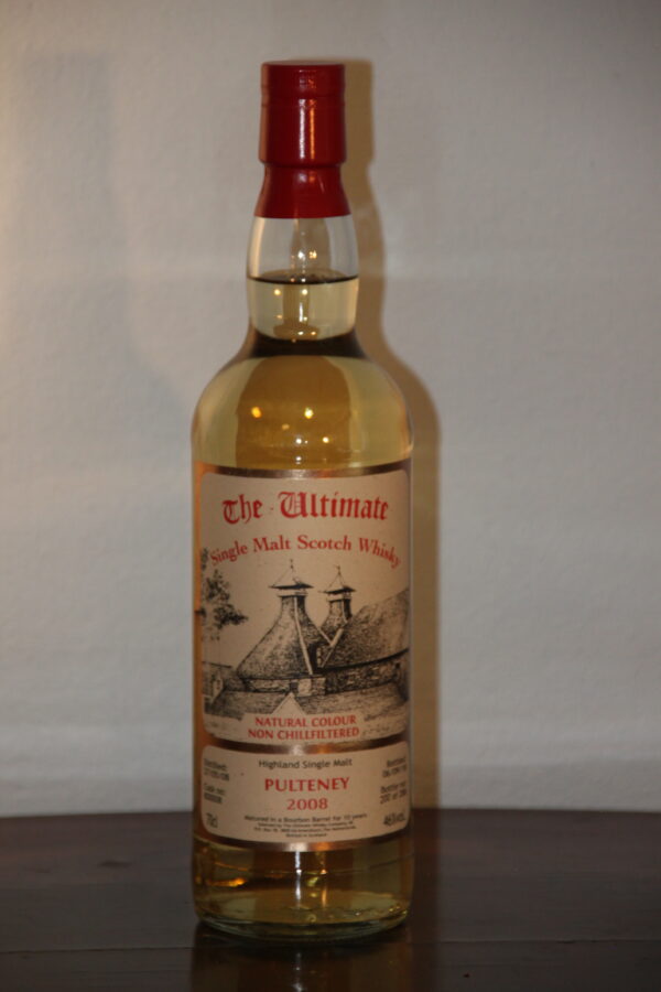 The Ultimate, Old Pulteney 10 ans Single Malt Scotch Whisky 2008/2018, 70 cl, 46 % Vol., Schottland, Distill: 2008 Mise en bouteille: 2018 Numro de ft: 800008 Nombre de bouteilles: 288