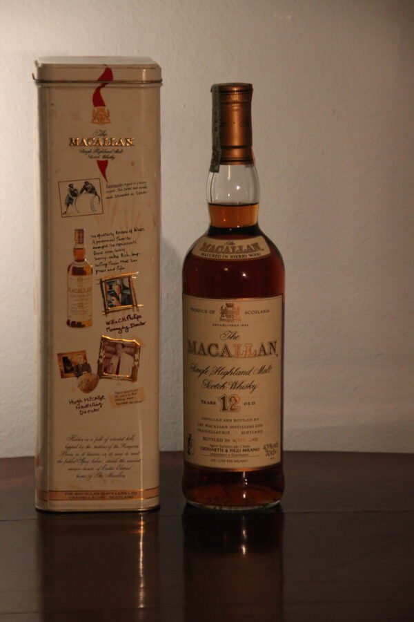 Macallan 12 Years Old Single Highland Malt Scotch Whisky (Giovinetti Import), 70 cl, 43 % Vol., Schottland, Speyside, 