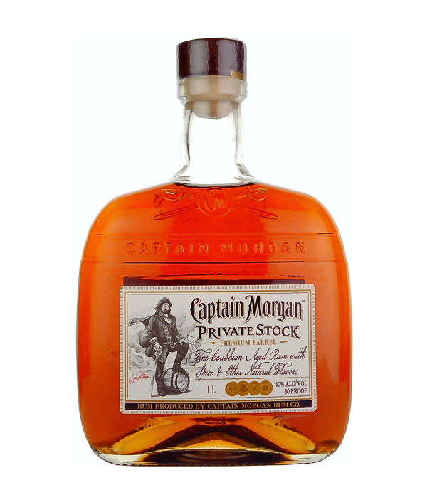 Captain Morgan Private Stock Premium Barrel Rum, 1 Liter, 40 % vol Rum