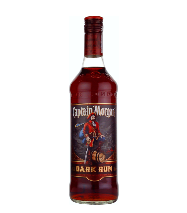 Captain Morgan Dark Rum, 70 cl, 40 % Vol., , Dieser Rum bietet eine grossartige Tiefe seines Geschmacks, unter dem eine fantastische Süsse und ein Hauch von Melasse zu finden sind. Sehr weich und lecker in seinem Geschmack. Dunkle, kupfergoldene Farbe. Aromen von Lakritze mit einem würzigen Hauch und karamelisiertem Zucker.  Es werden Bourbonfässer aus amerikanischer Weisseiche verwendet, die ausgebrannt und mit dreifach destilliertem Rum gefüllt werden. Dann lassen sie ihn ruhen und reifen. Die ausgebrannten Fässer spielen eine wichtige R