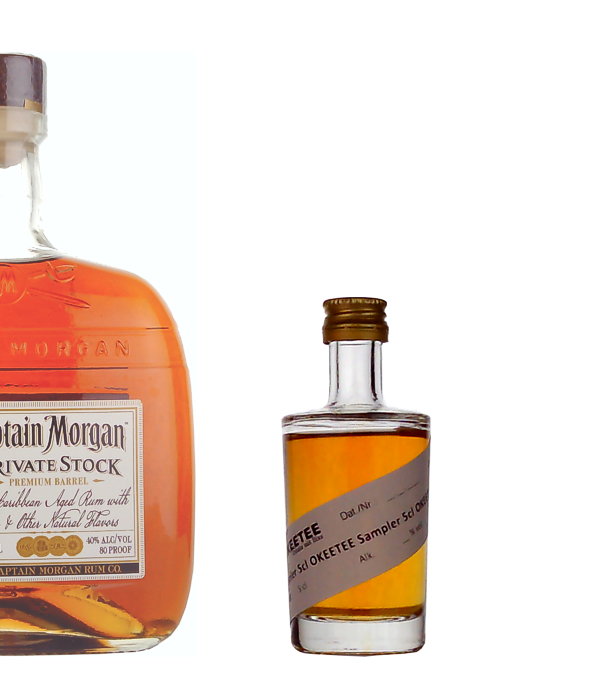 Captain Morgan Private Stock Premium Barrel Rum Sampler, 5 cl, 40 % vol Rum
