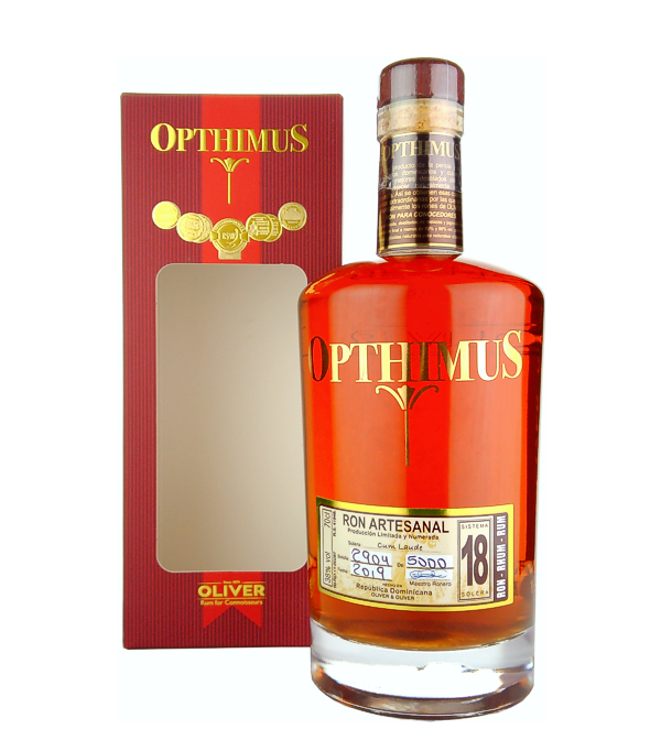 Opthimus 18 Años Cum Laude, 70 cl, 38 % vol (Rum)