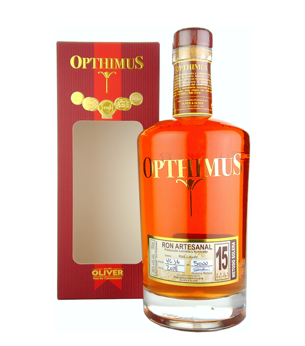 Opthimus 15 Años Res Laude, 70 cl, 38 % vol (Rum)