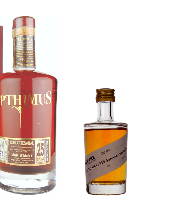 Opthimus 25 Años Malt Whisky Finish Sampler, 5 cl, 43 % vol (Rum)