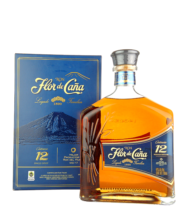 Flor de Caña Centenario 12 Years Old Single Estate Rum, 70 cl, 40 % vol Rum
