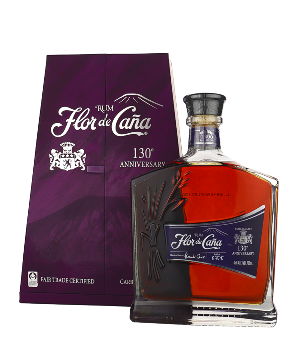 Flor de Caña 130th Anniversary Rum, 70 cl, 45 % vol