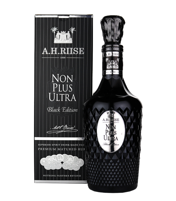 A.H. Riise NON PLUS ULTRA Black Edition Superior Spirit Drink, 70 cl, 42 % vol (Rum)