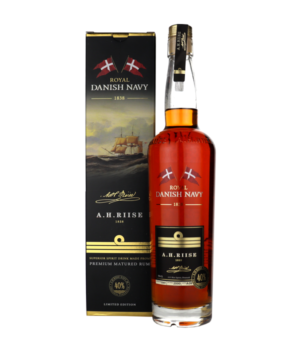 A.H. Riise DANISH NAVY Superior Spirit Drink, 70 cl, 40 % vol (Rum)