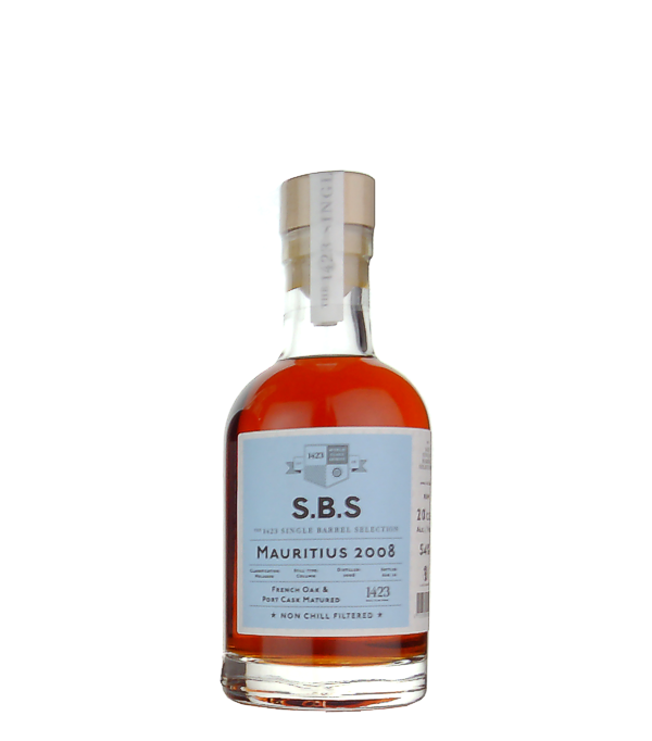 1423 S.B.S MAURITIUS Rum French Oak & Port Cask Matured 2008, 20 cl, 54 % vol Rum