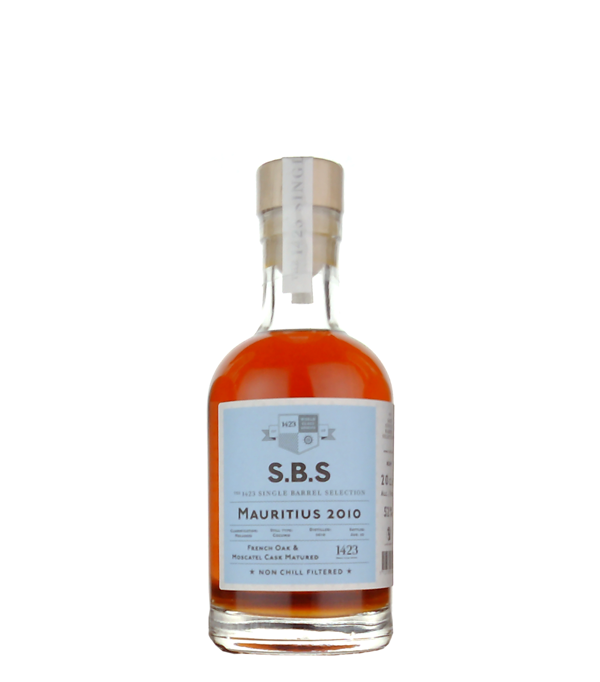 1423 SINGLE BARREL SELECTION MAURITIUS Rum French Oak & Moscatel Cask Matured 2010, 20 cl, 52 % vol Rum