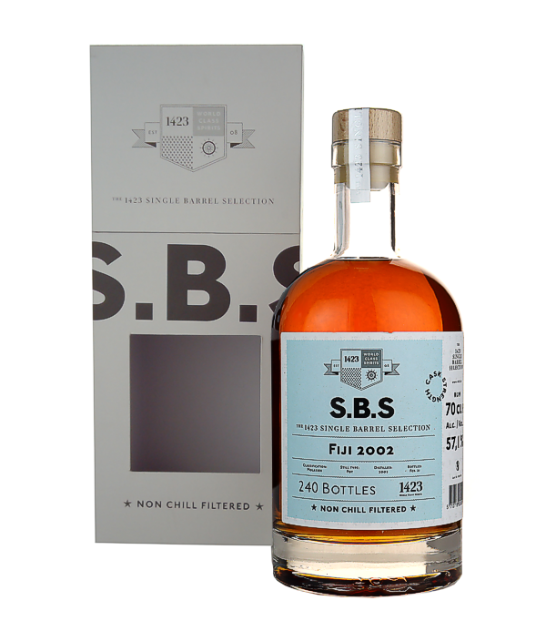 1423 SINGLE BARREL SELECTION FIJI Rum Single Barrel Selection 2002, 70 cl, 57.1 % vol Rum