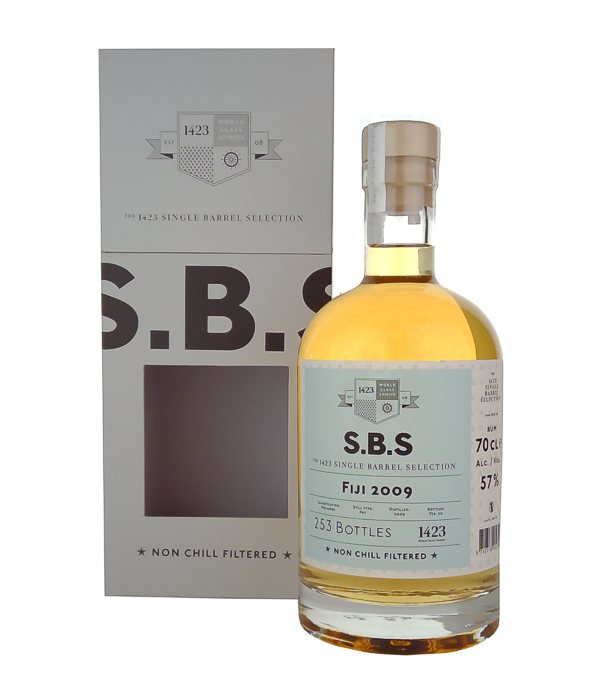 1423 S.B.S FIJI Rum Single Barrel Selection 2009, 70 cl, 57 % vol Rum