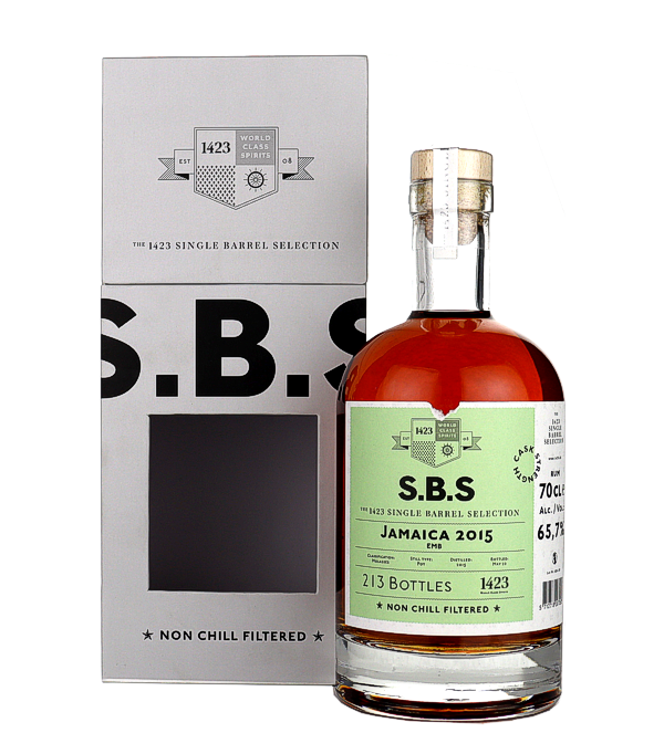 1423 SINGLE BARREL SELECTION JAMAICA Rum EMB 2015, 70 cl, 65.7 % vol Rum