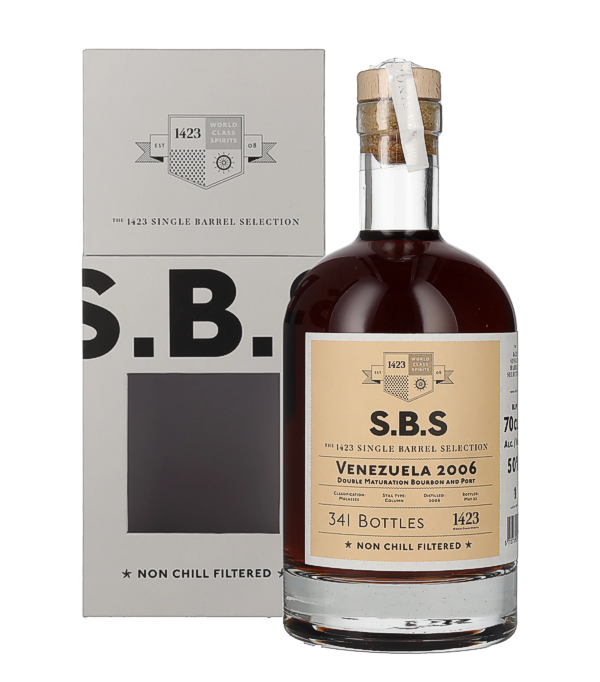 1423 S.B.S VENEZUELA Single Barrel Selection 2006, 70 cl, 50 % vol (Rum)