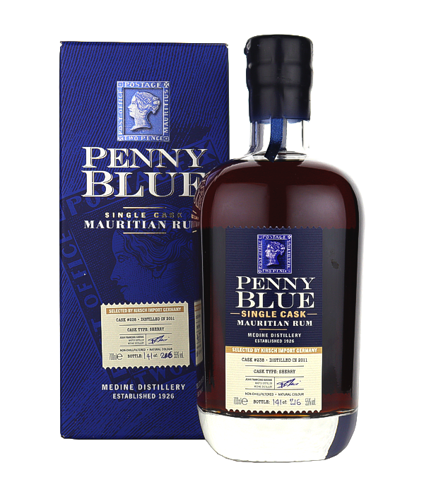 Penny Blue Single Cask Mauritian Rum #238, 2011, 70 cl, 55 % vol Rum