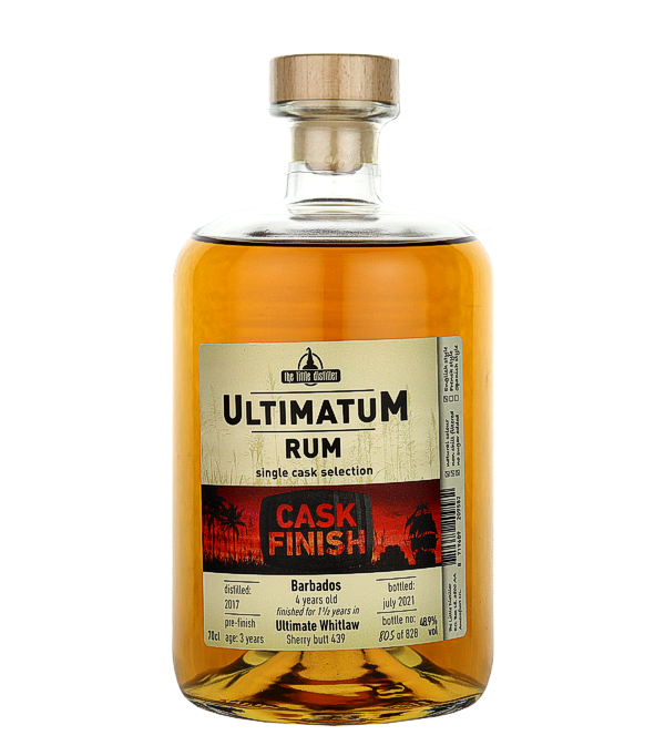 UltimatuM Rum 4 Years Old CASK FINISH Barbados, 70 cl, 48.9 % vol Rum