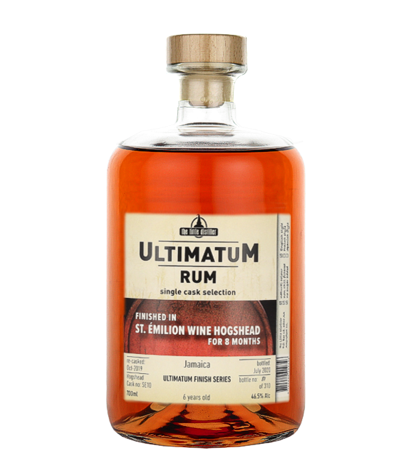 UltimatuM Rum Jamaica 6 Years Old ST. EMILION Wine Finish, 70 cl, 46.5 % vol Rum