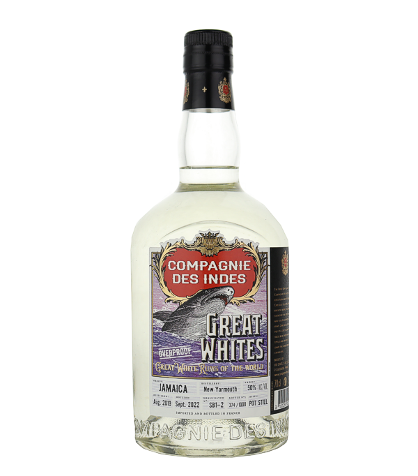 Compagnie des Indes «Great Whites» Jamaica, New Yarmouth Distillery Overproof Rum , 70 cl, 50 % vol