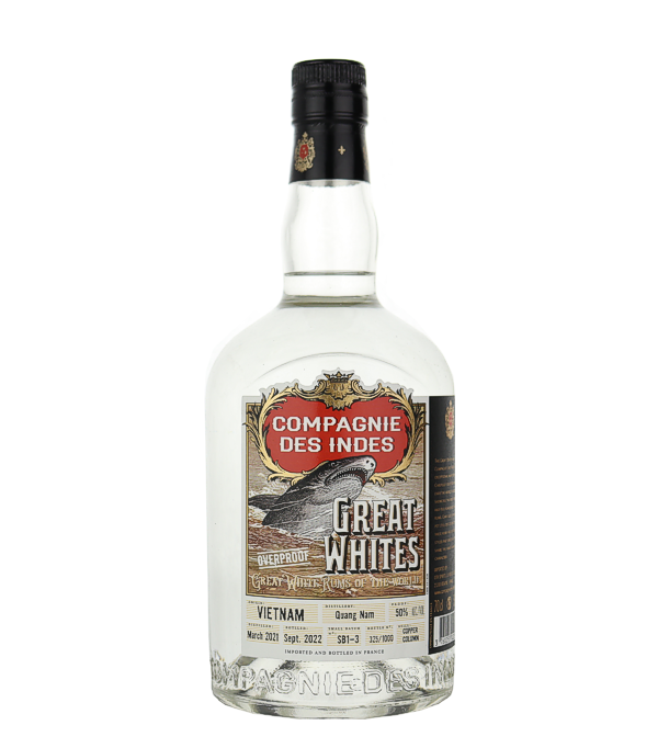 Compagnie des Indes «Great Whites» Vietnam, Quang Nam Distillery Overproof Rum, 70 cl, 50 % vol