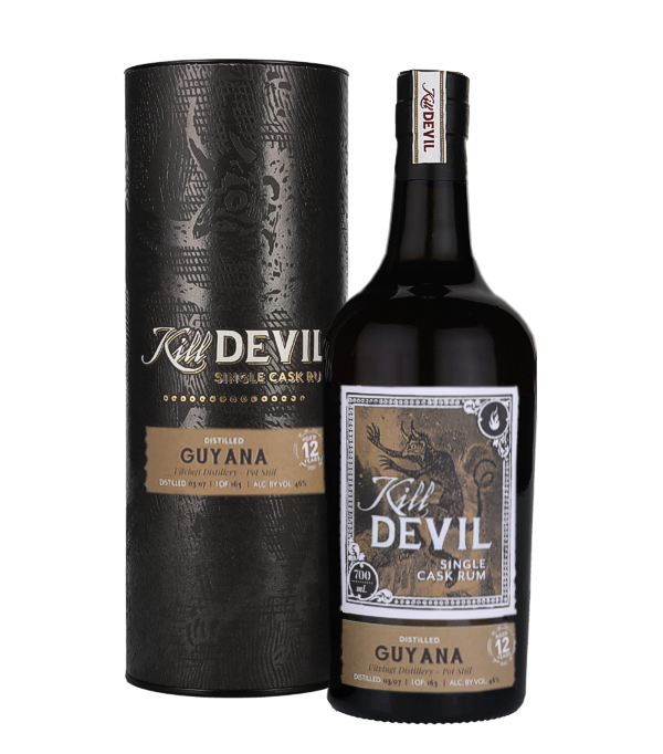 Hunter Laing Kill Devil Guyana 12 Years Old Single Cask Rum 2007, 70 cl, 46 % vol Rum
