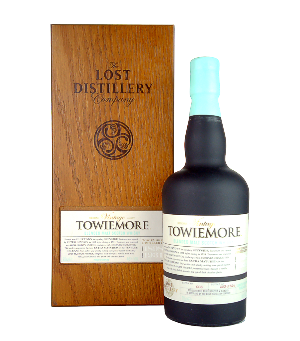 The Lost Distillery Company TOWIEMORE VINTAGE Blended Malt Scotch Whisky, 70 cl, 46 % vol Whisky