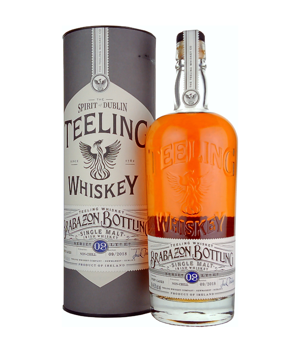 Teeling Whiskey «BRABAZON BOTTLING» Series No. 2 Irish Whiskey 09/2018, 70 cl, 49.5 % Vol., , Der Teeling BRABAZON BOTTLING Single Malt Irish Whiskey ist eine limitierte Abfüllung aus einzigartigen irischen Single Malts, welche in Weinfässern gereift werden. Diese Serie No. 2 fokussiert die Portfass-Reifung und besteht somit aus sechs verschiedenen Portfass-Whiskeys, die sorgfältig für diese Abfüllung ausgewählt wurden.  Abgefüllt: September 2018 Limitiert auf 10.000 Flaschen. Auszeichnungen: - GOLD bei den Master Awards 2018 - SILVER bei der International Wine & Spirits Competition 2018