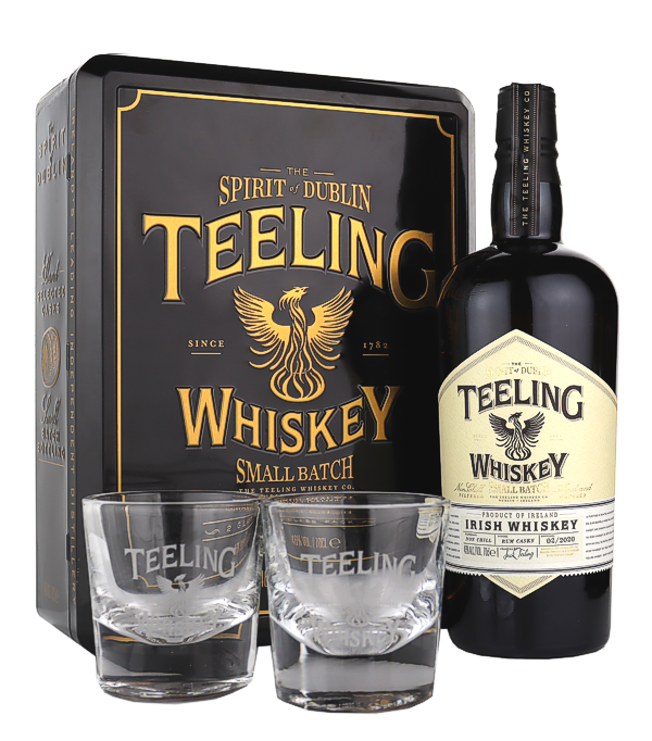 Teeling Whiskey SMALL BATCH Irish Whiskey «Rum Cask Finish» 2020 schwarze Büchse, 70 cl, 46 % vol (Whisky)