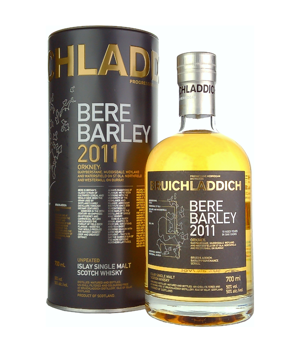 Bruichladdich Bere Barley 2011 Islay Single Malt Scotch Whisky, 70 cl, 50 % vol