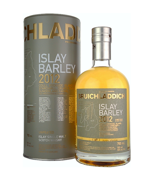 Bruichladdich Islay Barley 2012 Coull. Rockside. Mulindry. Starchmill. Cruach, Dunlossit,, 70 cl, 50 % vol (Whisky)