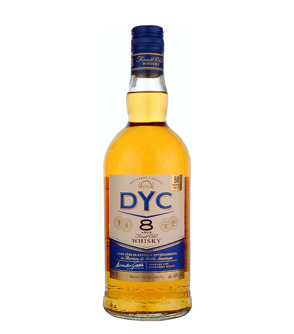 DYC 8 años Whisky,, 70 cl, 40 % vol Whisky