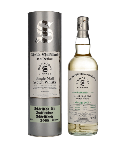 Signatory Vintage DAILUAINE 13 Years Old The Un-Chillfiltered Collection 2008, 70 cl, 46 % vol (Whisky)