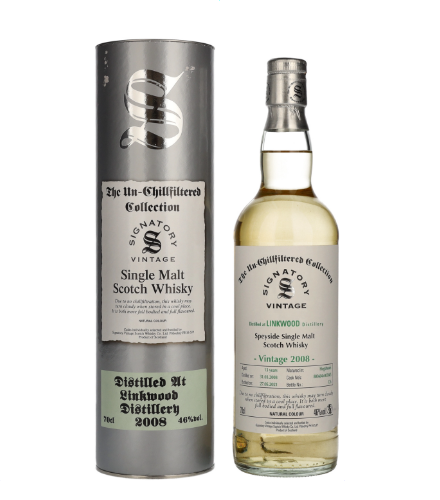Signatory Vintage LINKWOOD 13 Years Old The Un-Chillfiltered Collection 2008, 70 cl, 46 % vol (Whisky)